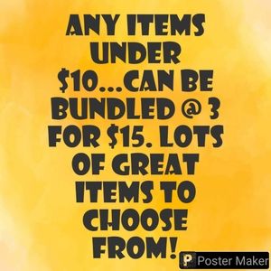 🎯3 for $15 BUNDLE DEALS🎯